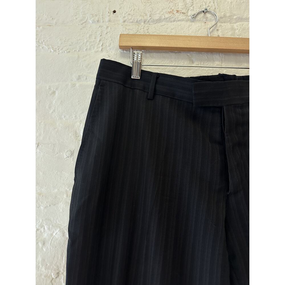 Gucci By Tom Ford Pinstriped Wool Trousers View 2